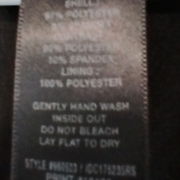 Enfocus Dark Romantic Goth Raised Velvet Rose Dress Womens Size 20W - Picture 5 of 7